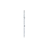 Panneau de parc à chiots MKS en barreaux 5 cm - 2 m x 0.95 m avec porte 3/4