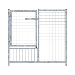 Panneau de parc à chiots MKS en grillage 5x5 - 1 m x 0.95 m avec porte 3/4