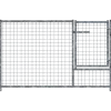 Panneau de parc à chiots MKS en grillage 5x5 - 1.50 m x 0.95 m avec porte 3/4