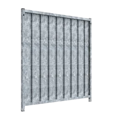 Panneau latéral / fond (box d'attente) haut 0.95 x larg 1 m - panneau tôlé