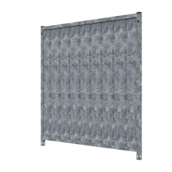 Panneau latéral / fond (box d'attente) haut 0.95 x larg 1 m - panneau tôlé