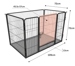 Parc à chiot modulable PUPPY-PRO ( 109 x 72, h72cm)