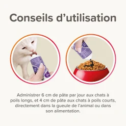 Pates anti boules de poils pour chats au malt