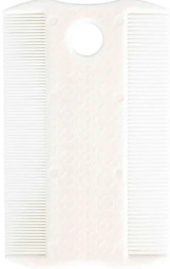 Peigne anti-puces et poux, double, en plastique, 9 cm