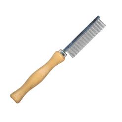peigne manche bois, anti-puces