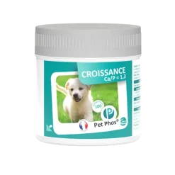 Pet Phos Croissance et Adulte Ca/p: 1.3, boite de 100 comprimés
