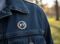 Pin's K9 en couronne