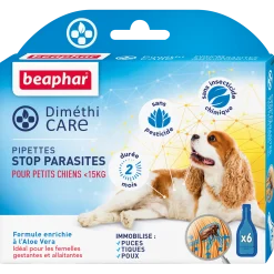 Pipettes antiparasitaire DimethiCare pour petit chien