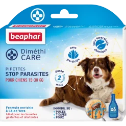 Pipettes antiparasitaire DimethiCare pour chien moyen