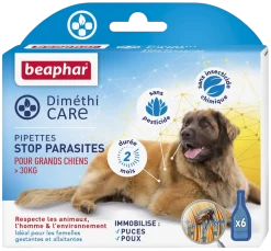 Pipettes antiparasitaire DimethiCare pour grand chien