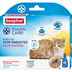 Pipettes antiparasitaire DimethiCare pour chatons