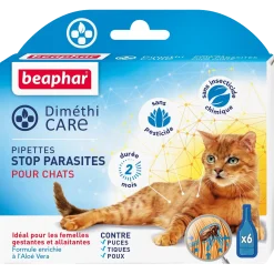 Pipettes antiparasitaire DimethiCare pour chat