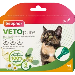 Pipettes antiparasitaire Vetonature chat
