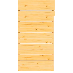 Plancher bois 1.95x 1 (découpe à droite pour cloison de 1.50 ouverte haut 45cm)