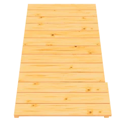 Plancher bois 1.95x 1 m (découpe à droit pour cloison de 1.50 ouverte bas 45cm)