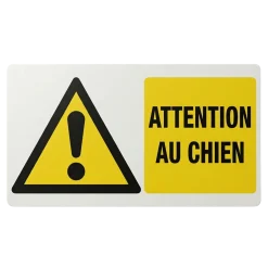 Plaque "Attention au chien"