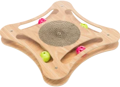 Plaque griffoir cadre bois