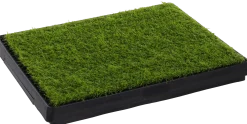 Plateau et tapis d’entrainement à la propreté en pelouse synthétique
