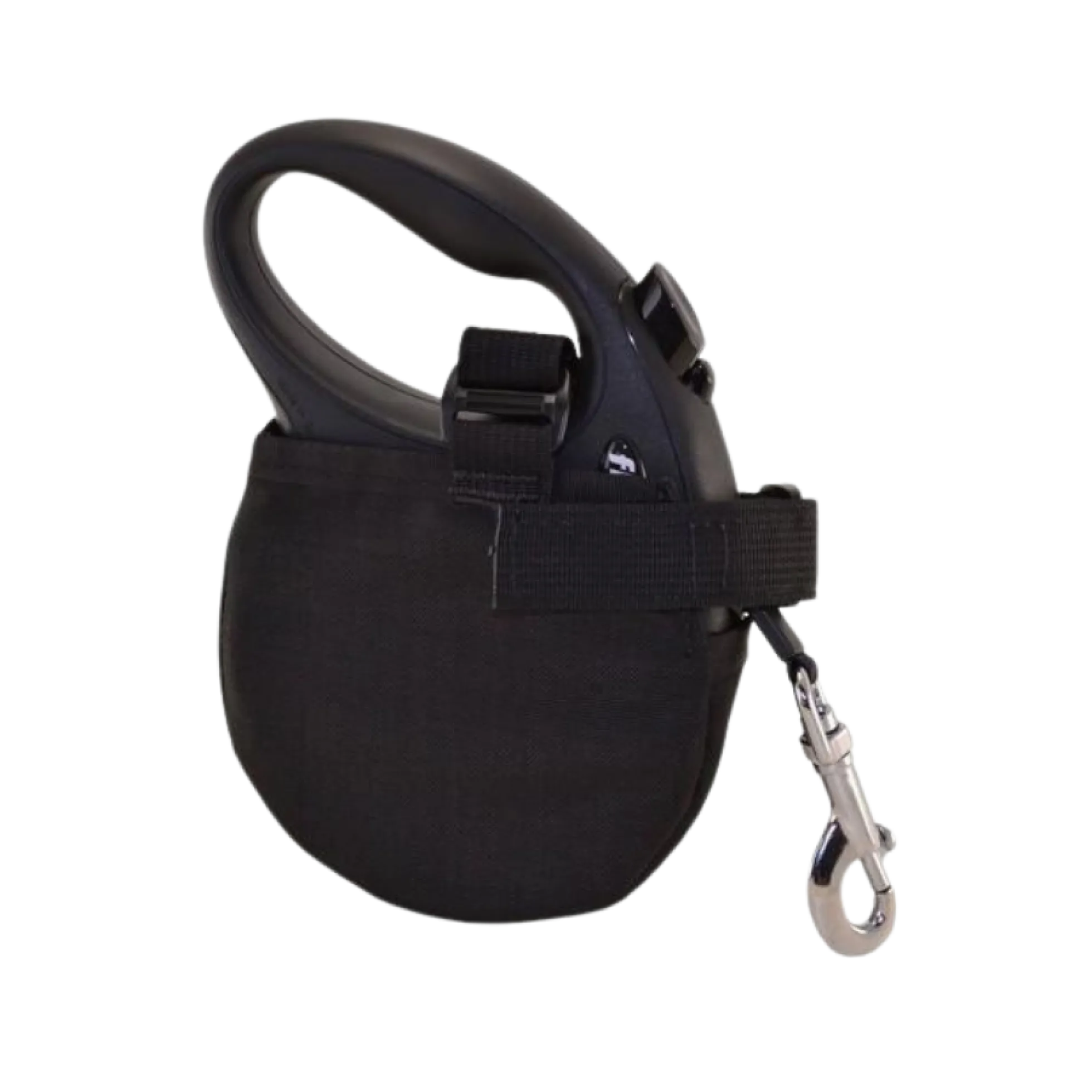 Pochette MOLLE pour laisse enrouleur Flexi - Noir