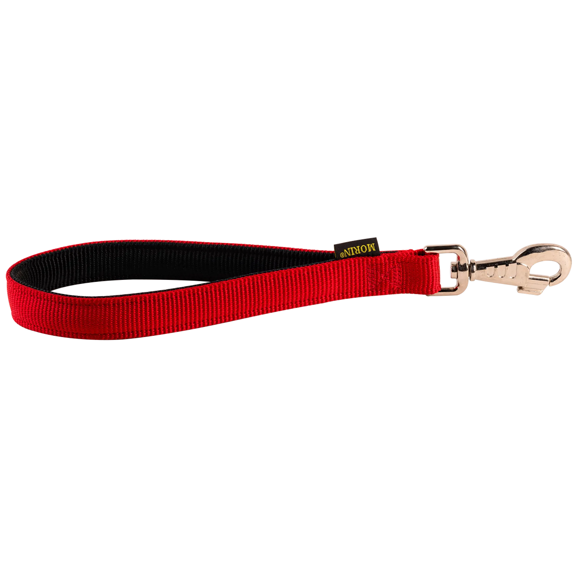 Poignée nylon double rembourée 25 mm, rouge