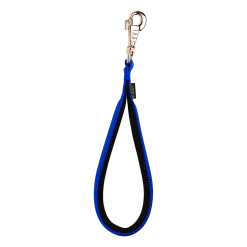 Poignée nylon double rembourée 25 mm, bleu