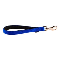 Poignée nylon double rembourée 25 mm, bleu