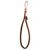 Poignée nylon double rembourée 25 mm, gold