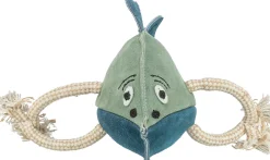 Poisson sur corde, en cuir,corde, 28 cm