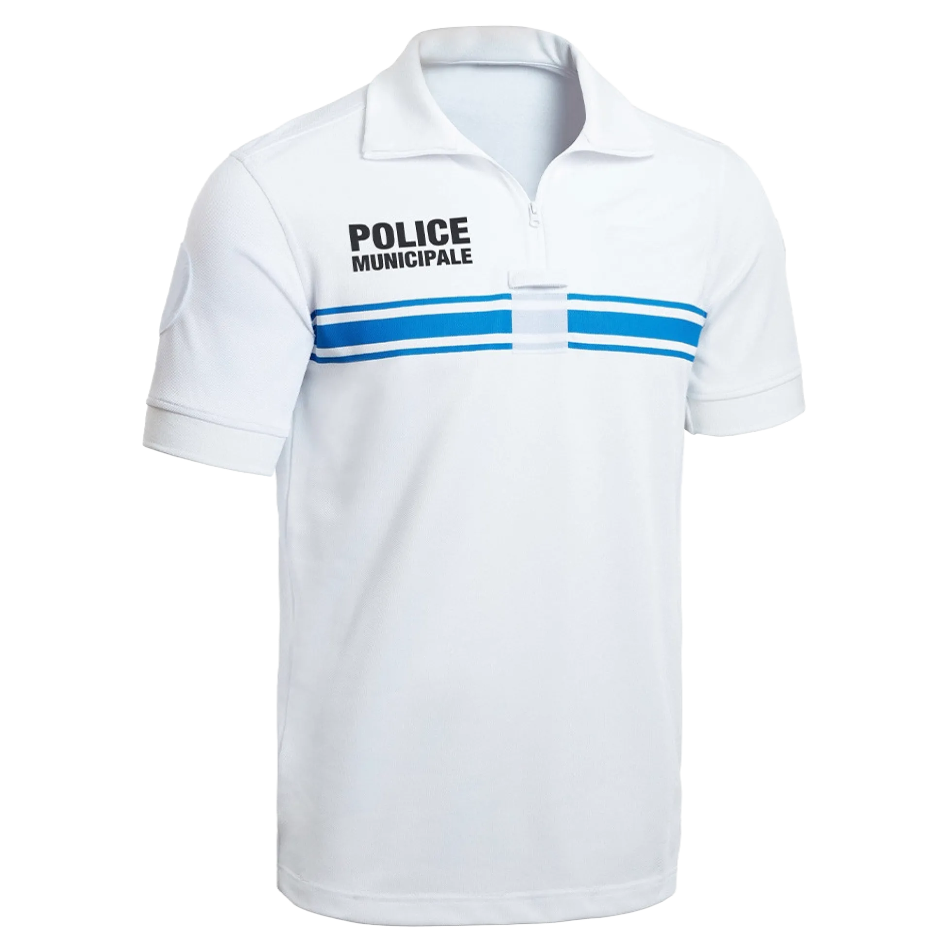 Polo Police Municipale PM One MC Blanc - XXL