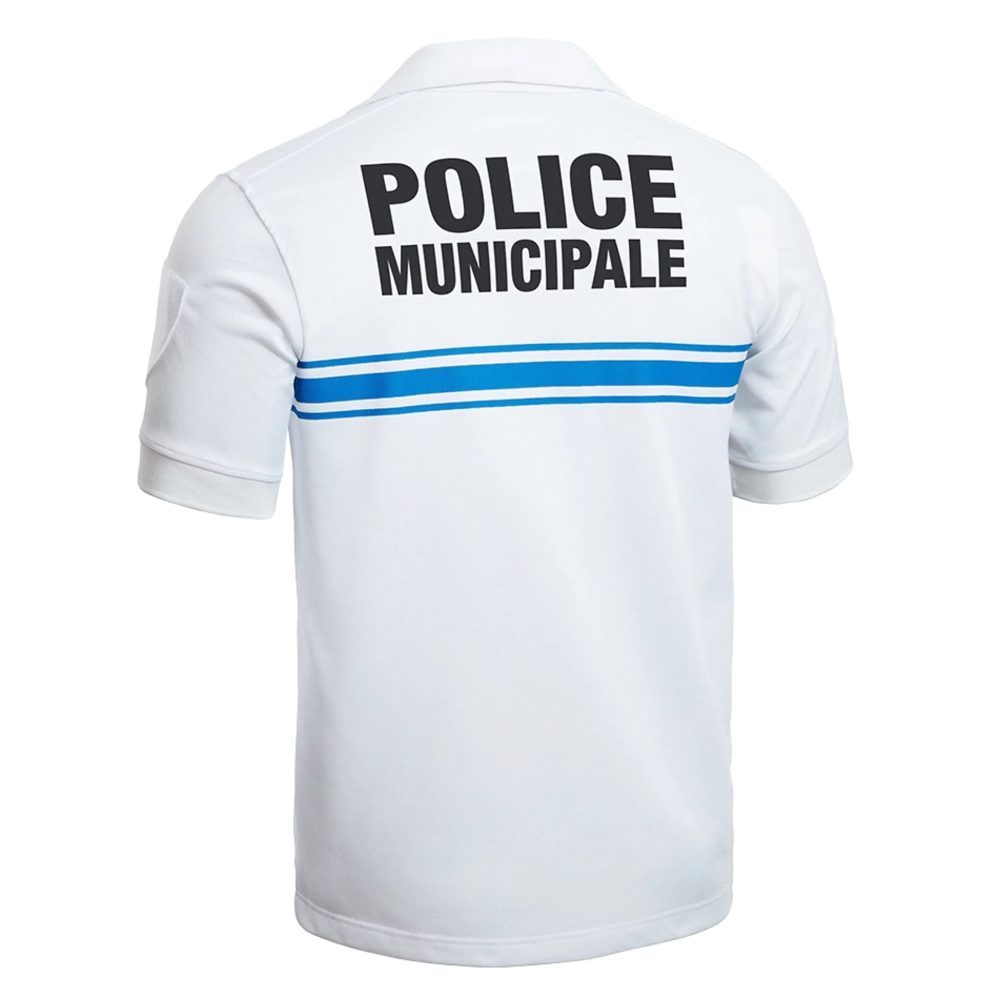 Polo Police Municipale PM One MC Blanc - XXL