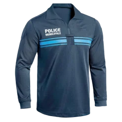 Polo Police Municipale PM One ML Bleu - M