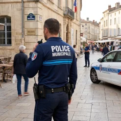Polo Police Municipale PM One ML Bleu - XXL