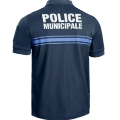Polo Police Municipale PM One MC Bleu - L