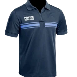 Polo Police Municipale PM One MC Bleu - S
