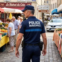 Polo Police Municipale PM One MC Bleu - XXL