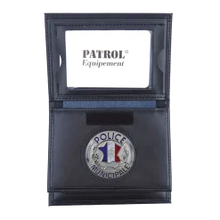 Porte feuille police municipale 3 volets avec emplacement carte navigo