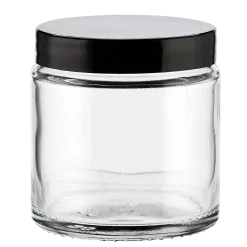 Pot en verre 125 ml + couvercle