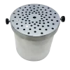 Pot Inox cynlindrique + couvercle