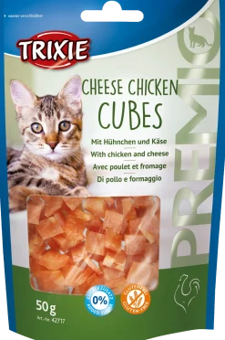 Premio chicken cheese cubes, 50 g