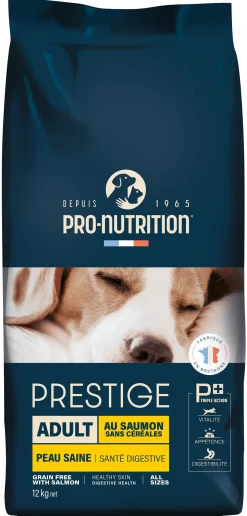 Pro-nutrition Prestige Adulte Skin Sensible, saumon, sans céréales, 12 kg
