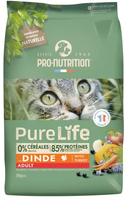 Pro-Nutrition Pure Life Chat Adulte Stérilisé Dinde