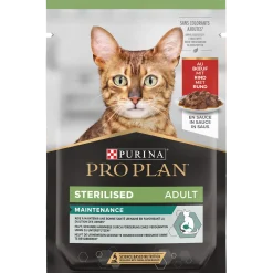 Pro Plan chat boite Sterelised boeuf, 85 g