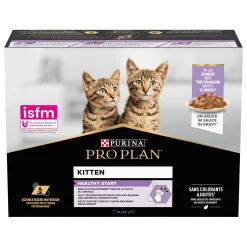 Pro Plan chat sachet fraicheur en sauce junior dinde, 85 g x 10 pcs