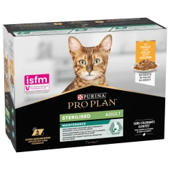 Pro Plan chat sachet fraicheur en sauce sterilised poulet, 85 g x 10 pcs