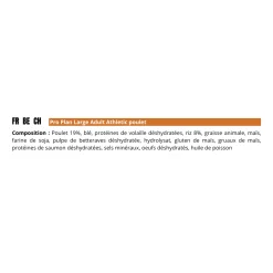 Pro Plan Large Adult Athletic poulet, 18 kg