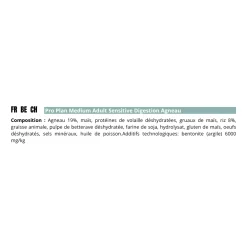 Pro Plan Medium Adult Sensitive Digestion agneau, 18 kg