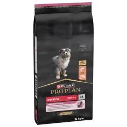 Pro Plan Puppy Medium Sensitive Skin saumon, 12 kg