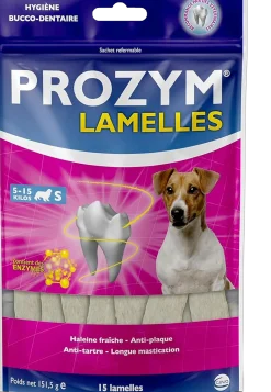Prozym canin lamelle à mâcher S, chien de 5 à 15 kg