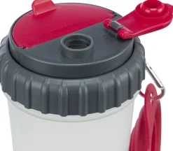 Récipient d'eau et nourriture, en plastique, 2 × 0,35 l/ 11 × 23 cm
