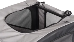 Remorque vélo Doggycyclette 125 x 95 x 72 cm - noir / gris